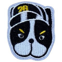 Bulldoggen-Hund mit Haustier-Emblem zum Aufbügeln