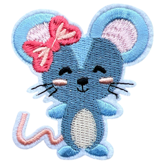 Maus-Mäuse-Emblem-Aufnäher zum Aufbügeln