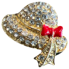 Hut-Strass-Brosche, dekorative Anstecknadel