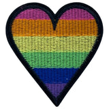 Hartje Regenboog Strijk Embleem Patch