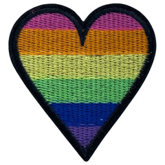 Herz-Regenbogen-Emblem-Aufnäher zum Aufbügeln