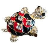 Schildpad Strass Broche Sierspeld