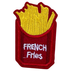 Pommes Frites Pommes Frites Schüssel zum Aufbügeln, Emblem-Aufnäher
