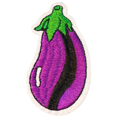 Auberginen-Eisen-Emblem-Aufnäher