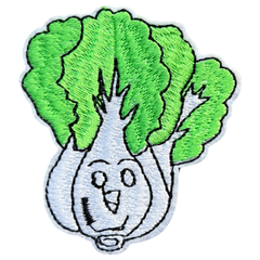Bok Choy Greetings Bügel-Emblem-Aufnäher