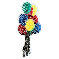 Ballons Paillette-Emblem-Aufnäher zum Aufbügeln