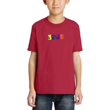 Cijfer Nummer 1, 9, 6 en 4 op een rood t-shirt Strijk Embleem Patches Multicolor