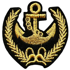 Anker-Marine-Emblem zum Aufbügeln