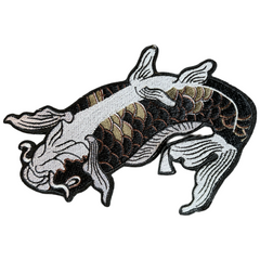 Karpfen-Koi-Fisch XL-Emblem-Aufnäher zum Aufbügeln