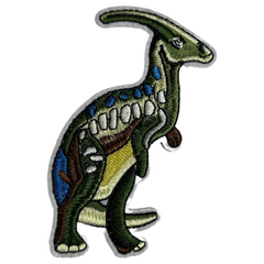Dinosaurier-Parasaurolophus-Emblem-Aufnäher zum Aufbügeln