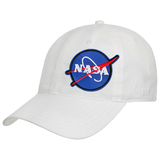 Nasa Embleem Strijk Patch Rond op een witte cap