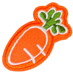 Karotte Karotte Bügelbild Emblem Orange