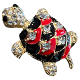 Schildpad Strass Broche Sierspeld