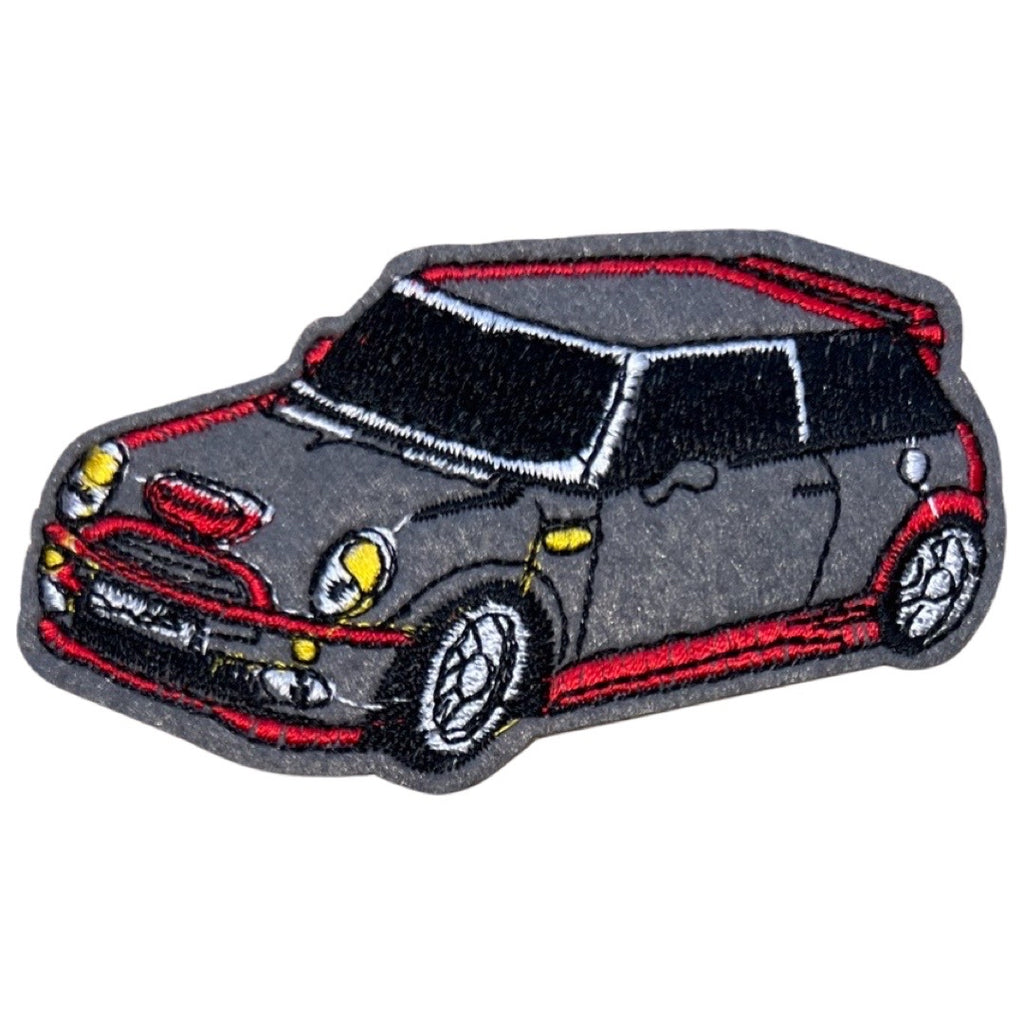 Auto Mini Cooper Strijk Embleem Patch GrijsAuto Mini Cooper Strijk Embleem Patch Grijs