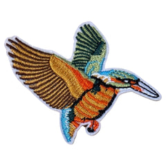 Eisvogel-Emblem-Aufnäher zum Aufbügeln