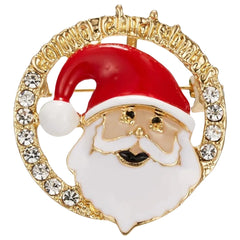 Weihnachtsmann-Santa-Brosche, dekorative Anstecknadel