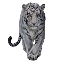 Tiger-Aufbügelapplikation, Grau, groß