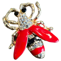 Käfer, Käfer, Fliege, Insekt, Strass-Brosche, dekorative Anstecknadel