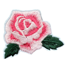 Rosen-Emblem zum Aufbügeln, Rosa
