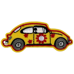 Käfer Beatle Flower Power Auto-Emblem-Aufnäher zum Aufbügeln