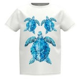 Vollfarbiges Schildkröten-Bügelbild