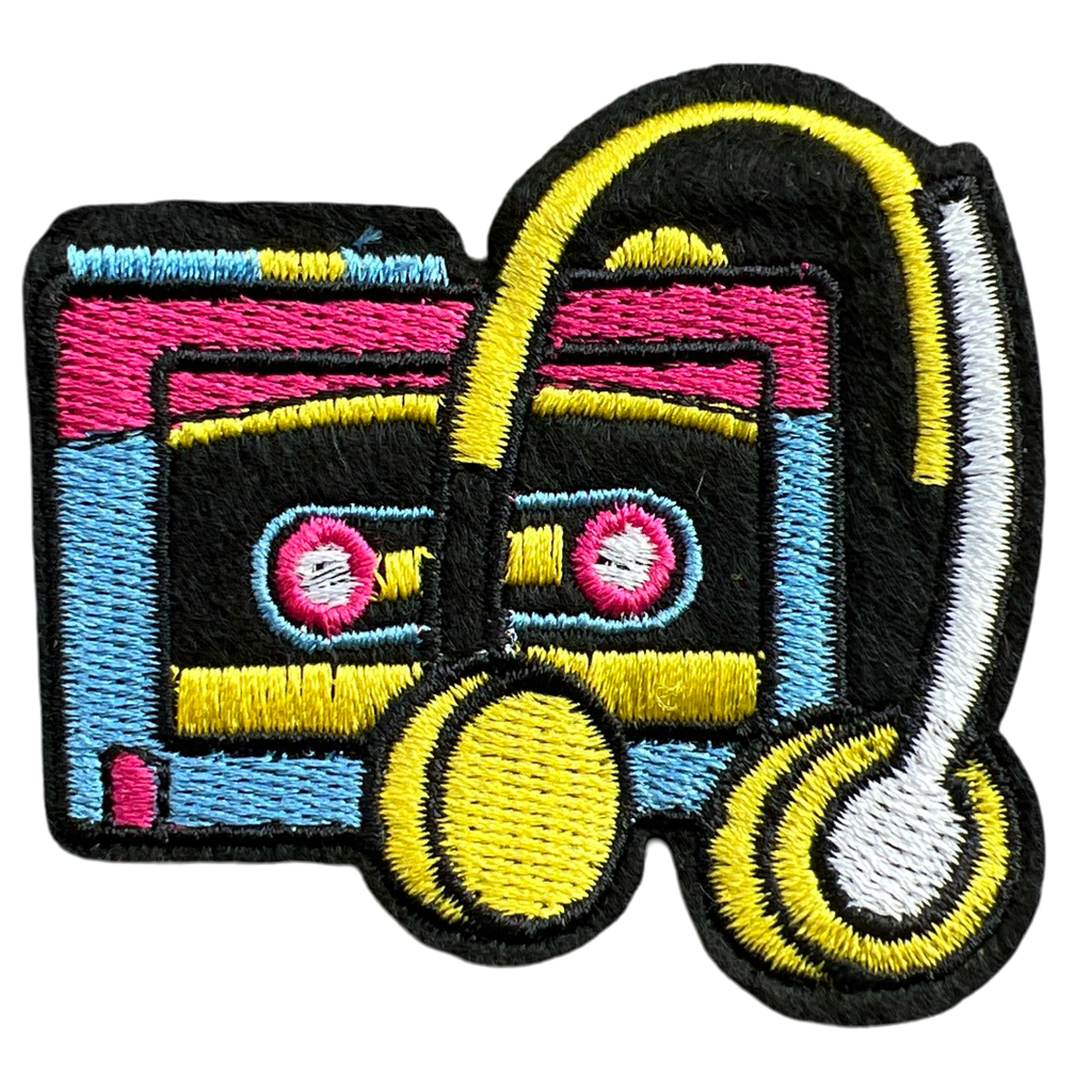 Walkman Cassettedek Strijk Embleem Patch