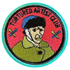 Van Gogh Tortured Artist Club Aufnäher mit Emblem zum Aufbügeln