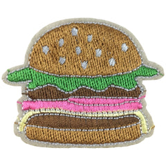 Burger-Fast-Food-Emblem-Aufnäher zum Aufbügeln
