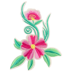 Blumen-Blumenzweig-Emblem-Aufnäher zum Aufbügeln