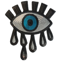 Eye Tears Paillette XL Aufnäher mit Emblem