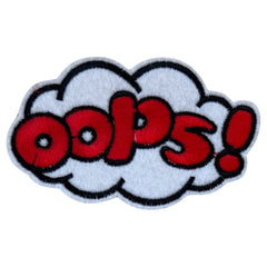„Ups Text Cloud“-Emblem-Aufnäher zum Aufbügeln