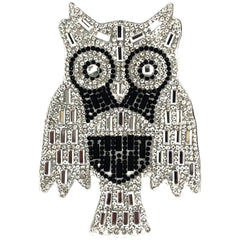 Eulen-Strass-Emblem zum Aufbügeln