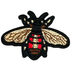 Bee Bee Eisen Emblem Patch Rot Beige