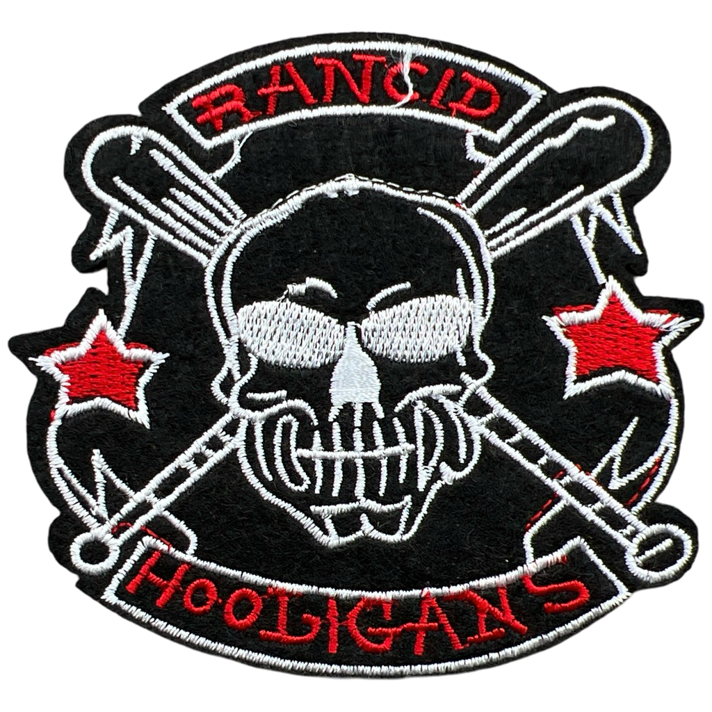 Rancid Hooligans Tekst Honkbal Strijk Embleem Patch