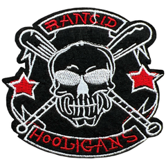 Ranziger Hooligans-Text-Baseball-Emblem-Aufnäher zum Aufbügeln