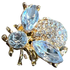Hummel-Biene-Strass-Brosche, dekorative Anstecknadel