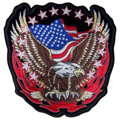 Weißkopfseeadler Eagle USA XL Aufnäher mit Emblem zum Aufbügeln