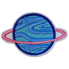 Planet mit Planetenring-Emblem zum Aufbügeln