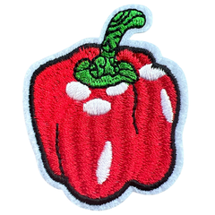 Paprika-Emblem zum Aufbügeln