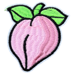 Pfirsich-Eisen-Emblem-Patch
