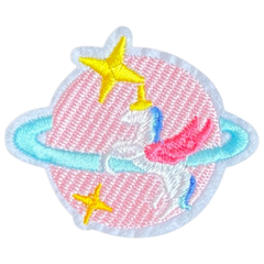 Planet Einhorn-Emblem-Aufnäher zum Aufbügeln