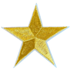 Stern-Gold-Emblem-Aufnäher zum Aufbügeln