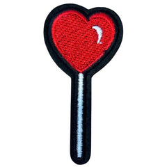 Lollipop-Herz-Emblem-Aufnäher zum Aufbügeln