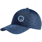 Astronaut Strijk Embleem Patch Rond op een blauwe cap