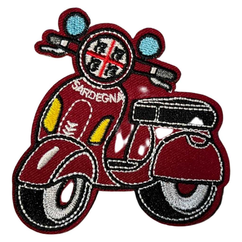 Scooter Sardegna Italië Strijk Embleem Patch