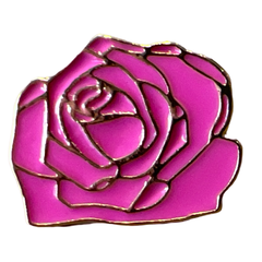 Rose Emaille Pin Rose Flieder Rose