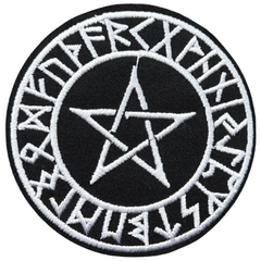 Aufnäher mit keltischem Triskell-Britain-Kreuz und Karma-Symbol zum Aufbügeln