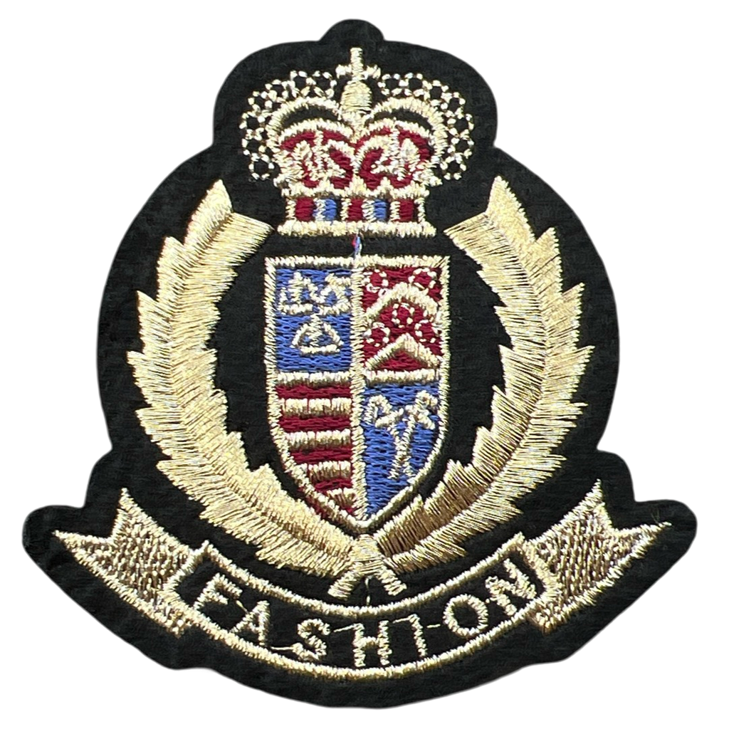 Fashion Strijk Embleem Patch Licht Goud