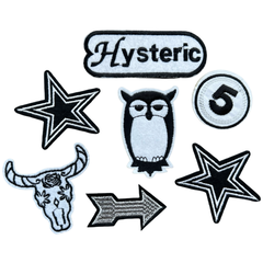 White Sensation Dresscode-Emblem-Patch-Set zum Aufbügeln, 7-teilig