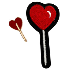 Love On A Stick Lollipop Pin und Aufnäher-Set zum Aufbügeln
